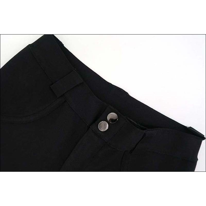 Winnal Women’s Sexy Wrepped Chest Top & High Waist Tight legging pants 2pcs Suit Black