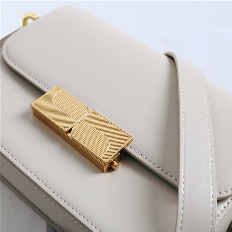 Womens Leather Mini Square Bag In Box Calfskin