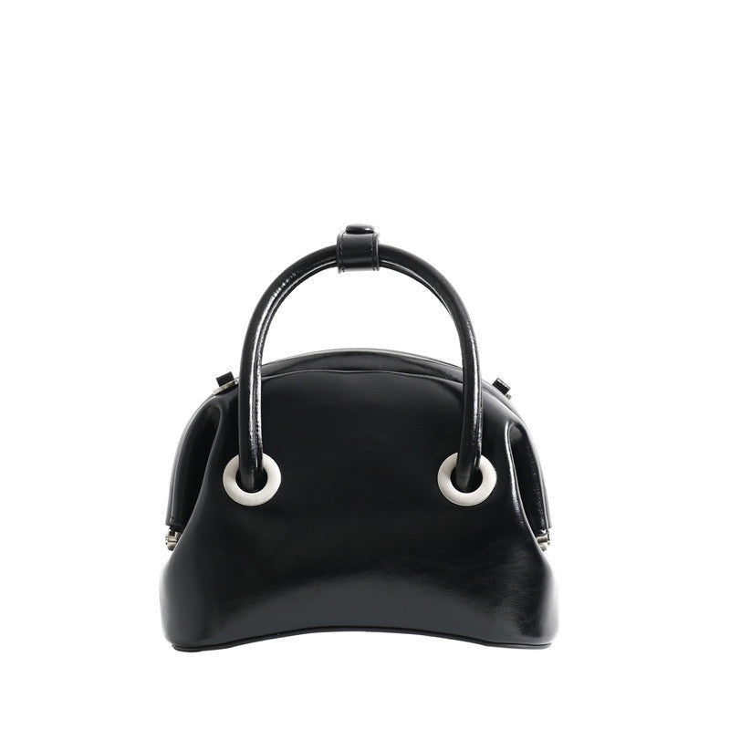 Womens Leather Mini Top Handle Bag