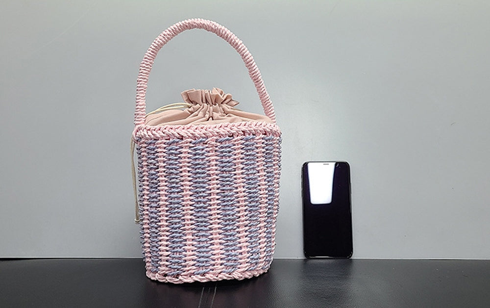 Women’s Straw Bag Woven Bucket Basket