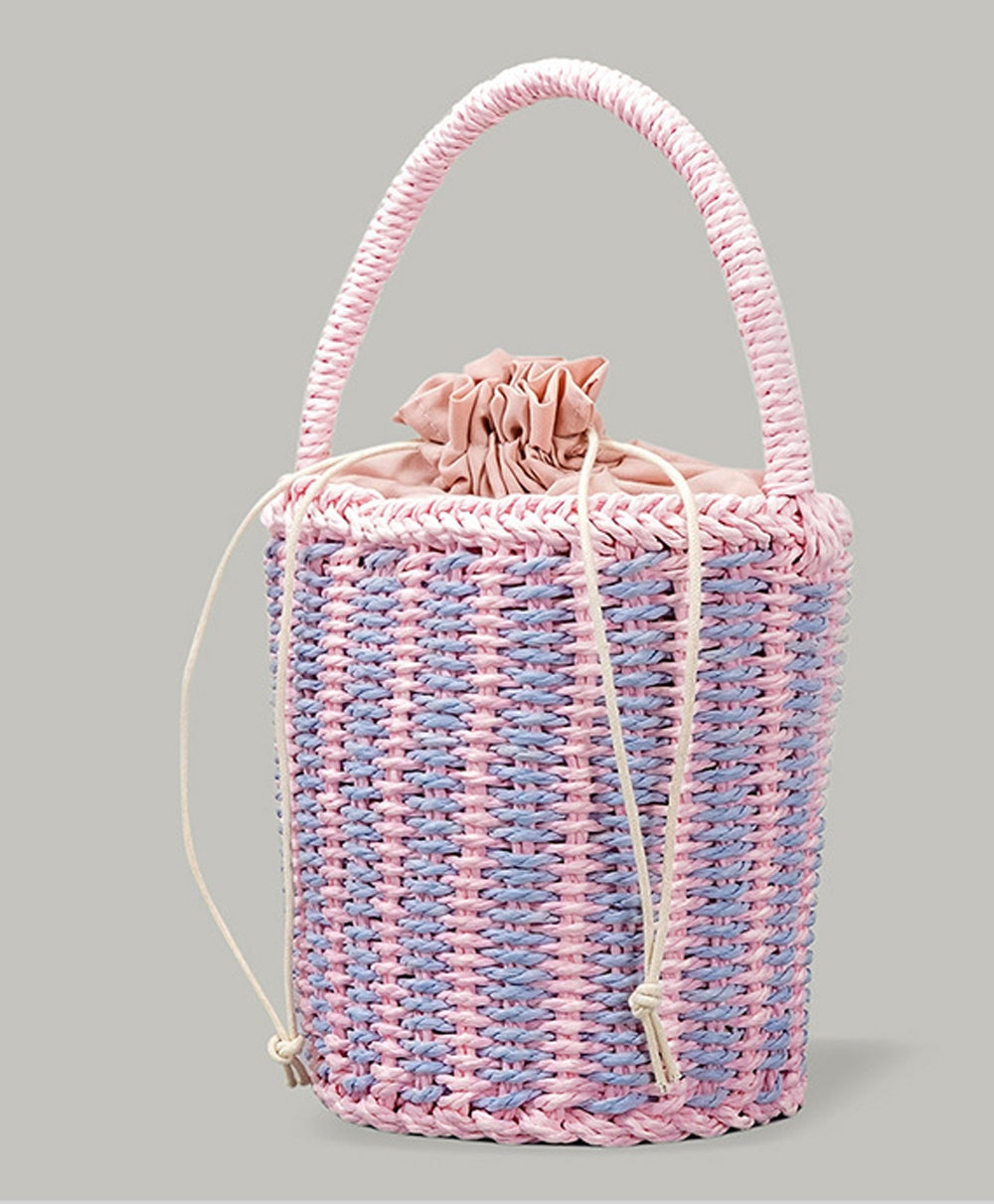 Women’s Straw Bag Woven Bucket Basket